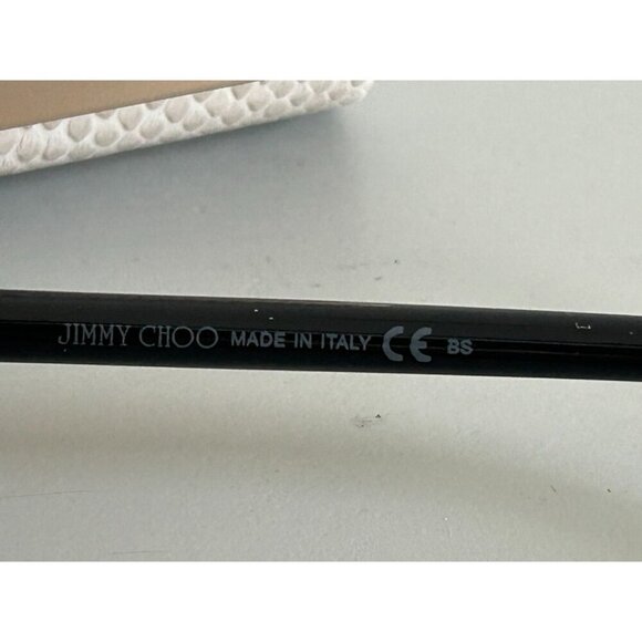 NWB Jimmy Choo Women\'s Black Gold Crystals Acetate Designer Cat Eye Glasses‎ main image 11
